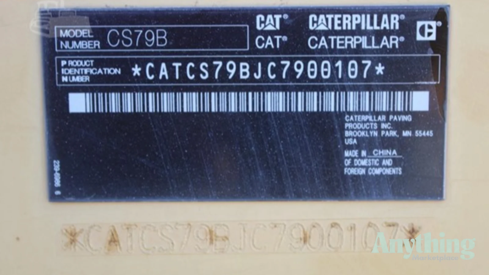 2015 Used Caterpillar CS79B Roller Compactors