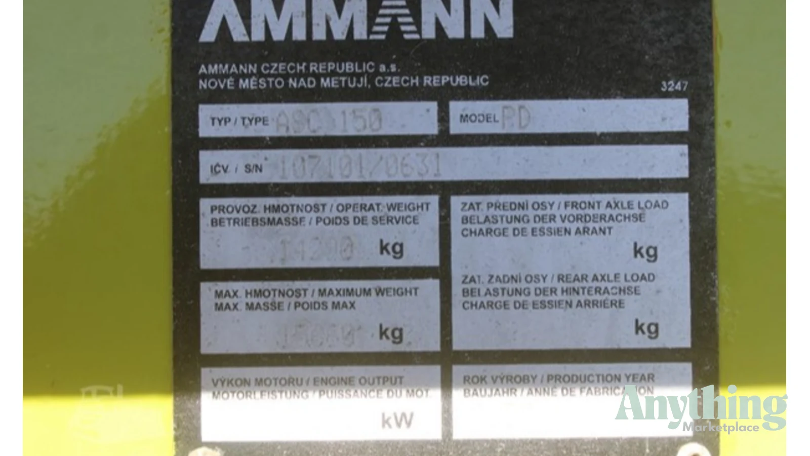 2007 Used Ammann ASC150PD Roller Compactors