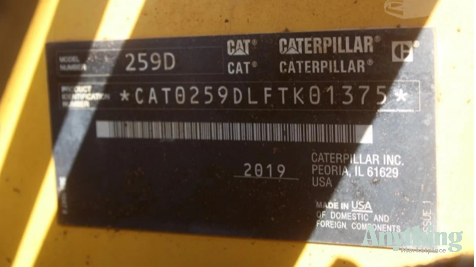 2019 Used Caterpillar 259D Skid Steers