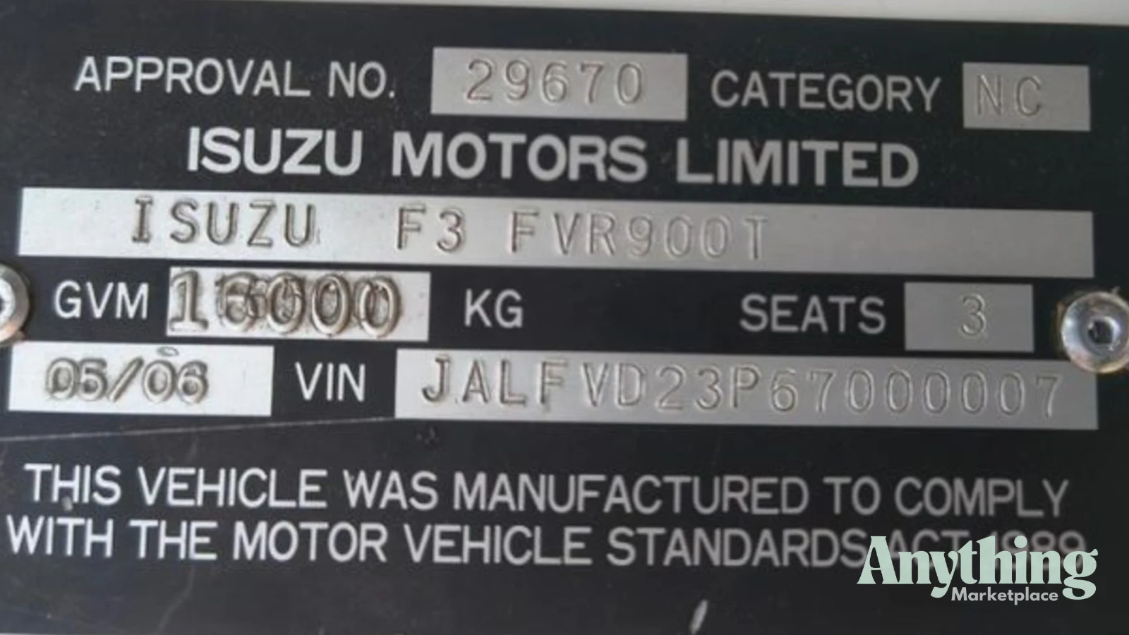2006 Used Isuzu F-Series Tipper