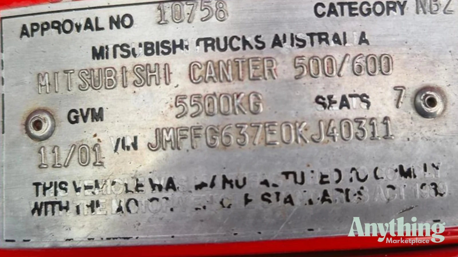 2001 Used Mitsubishi Canter Other
