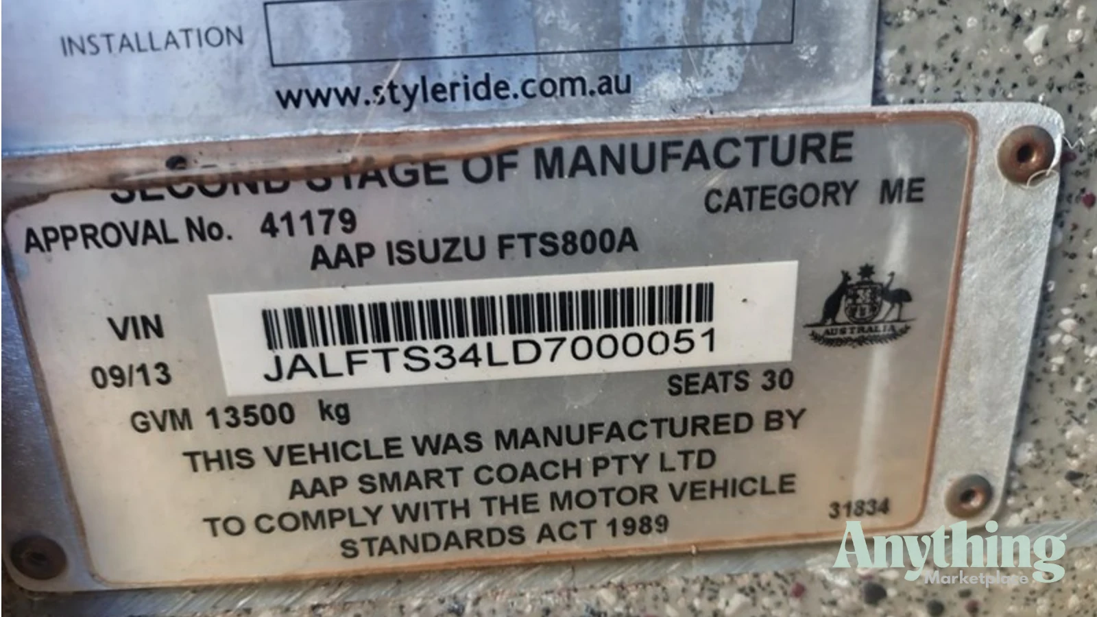 2013 Used Isuzu F-Series Bus