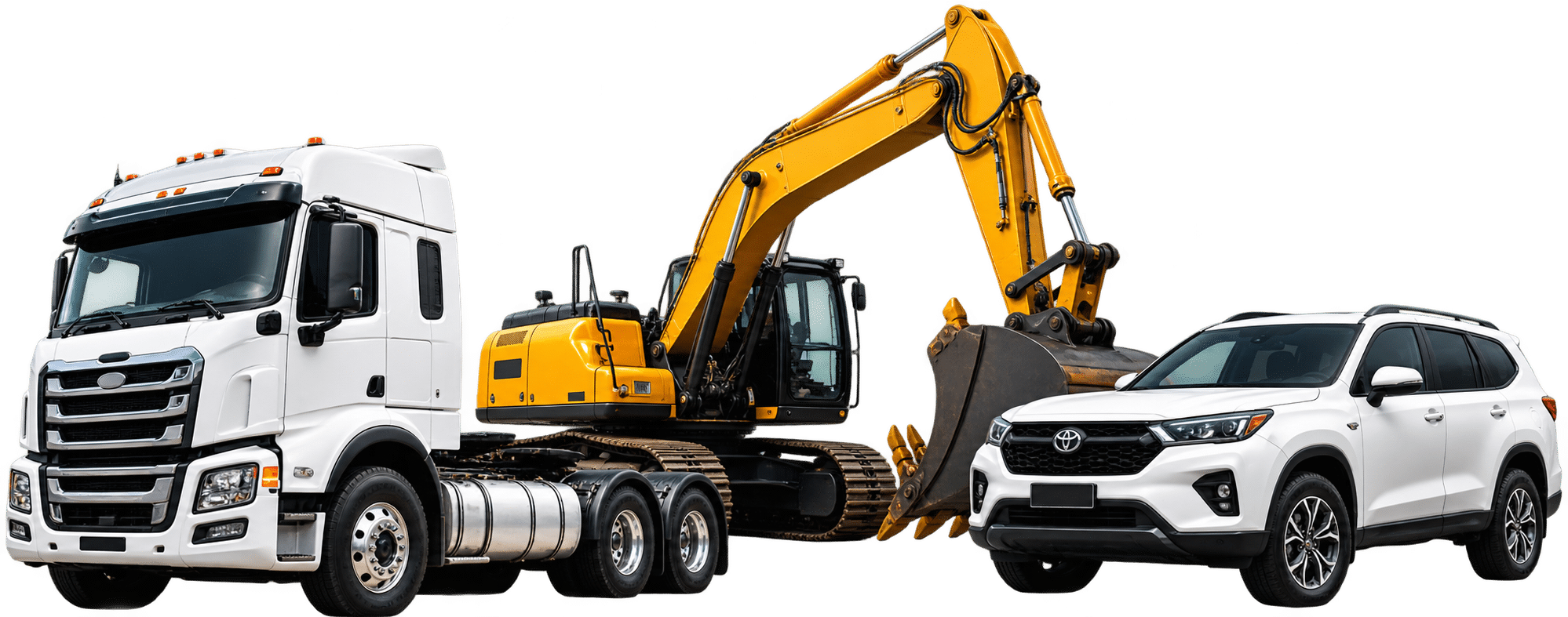 Truck, excavator and vehicle finance