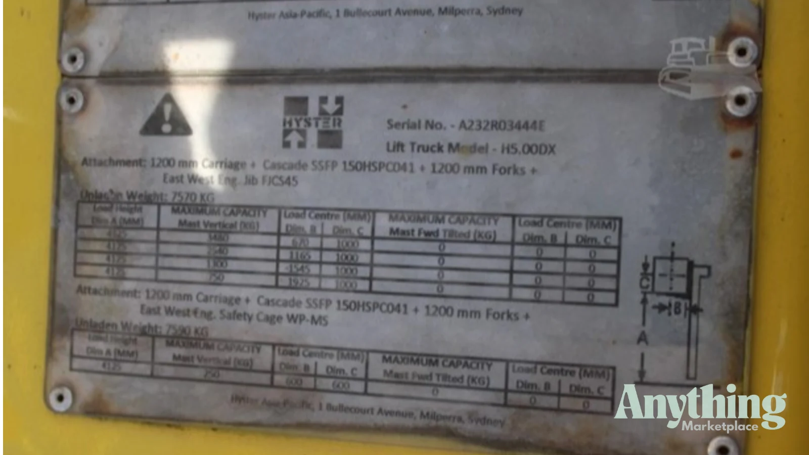 2007 Used HYSTER H5.00DX Forklifts