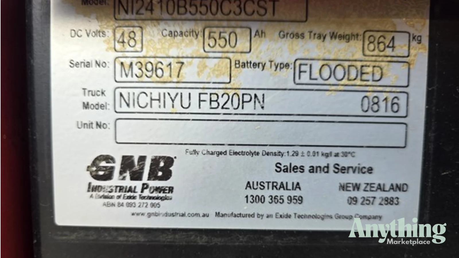 1997 New NICHIYU FB20PN Forklifts