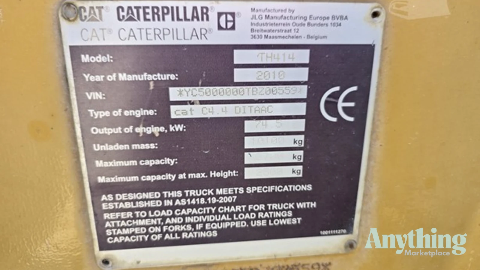 2010 Used Caterpillar TH414 Telehandlers