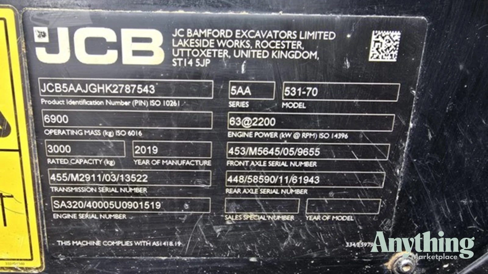 2019 Used Jcb 531-70 Telehandlers