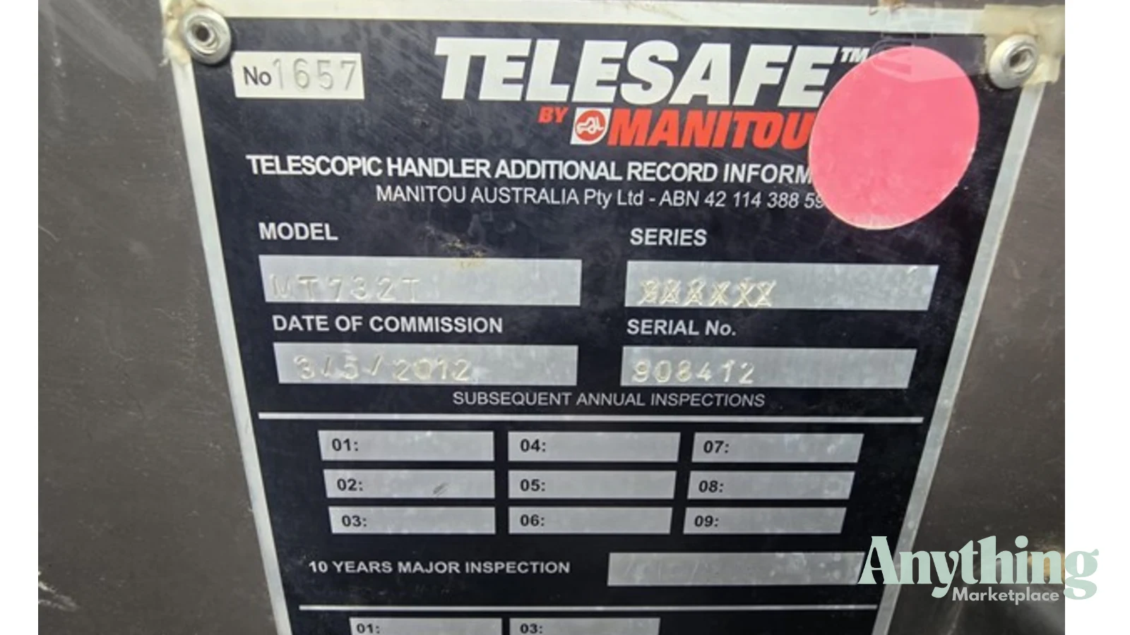 2012 Used Manitou MT732 Telehandlers