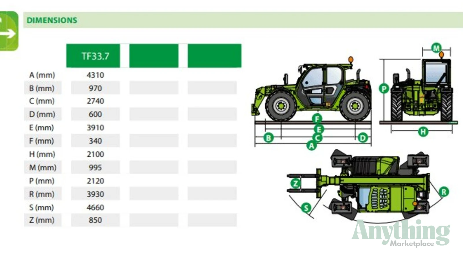 New Merlo TF33.7 Telehandlers