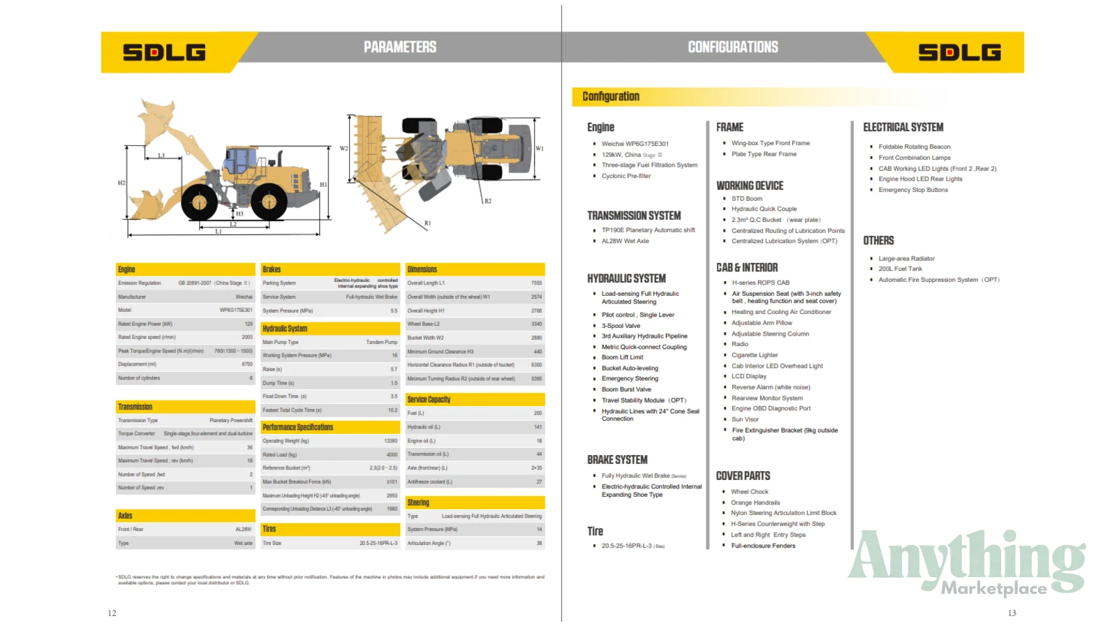 2026 New SDLG L946H PLUS Loaders