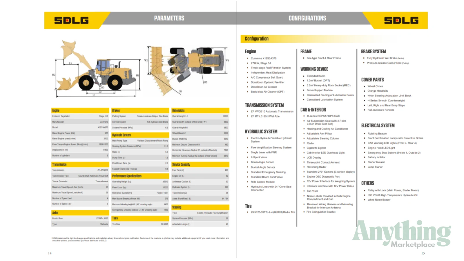 2026 New SDLG L9100H Loaders