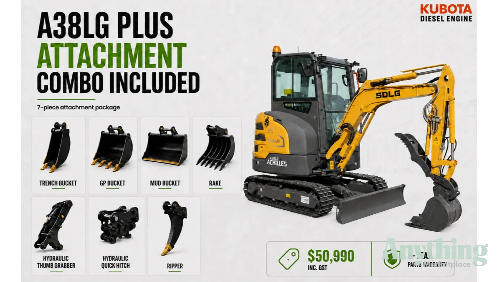 2026 New SDLG A38LG Plus Excavators