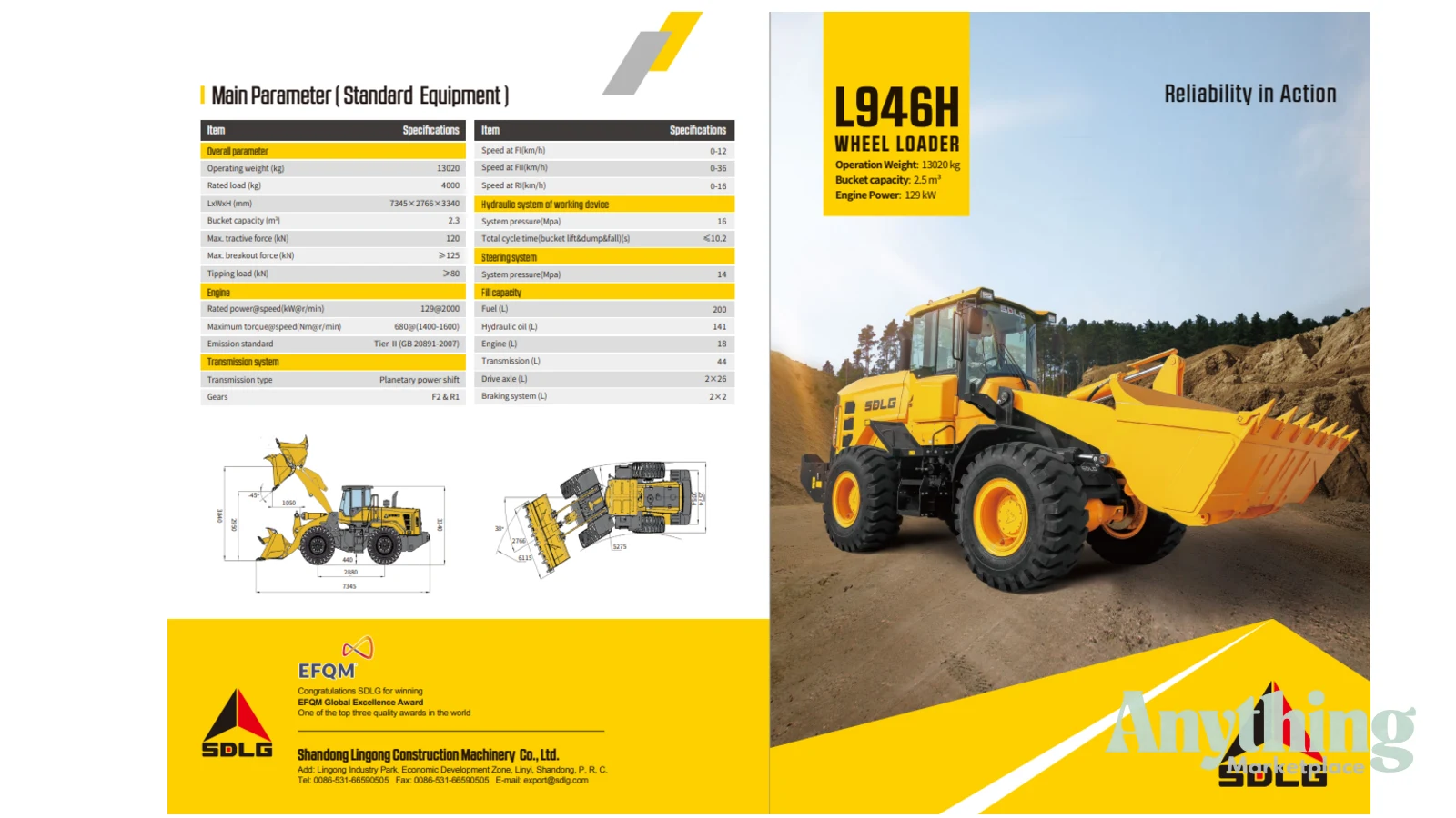2026 New SDLG L946H Loaders
