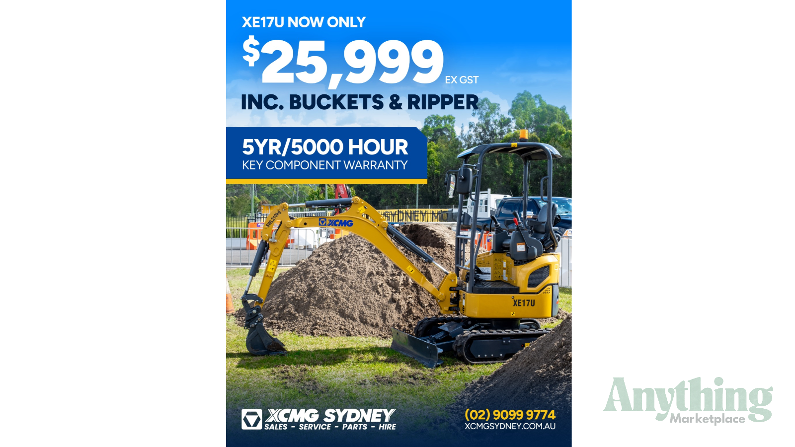 New Xcmg XE17U Excavators