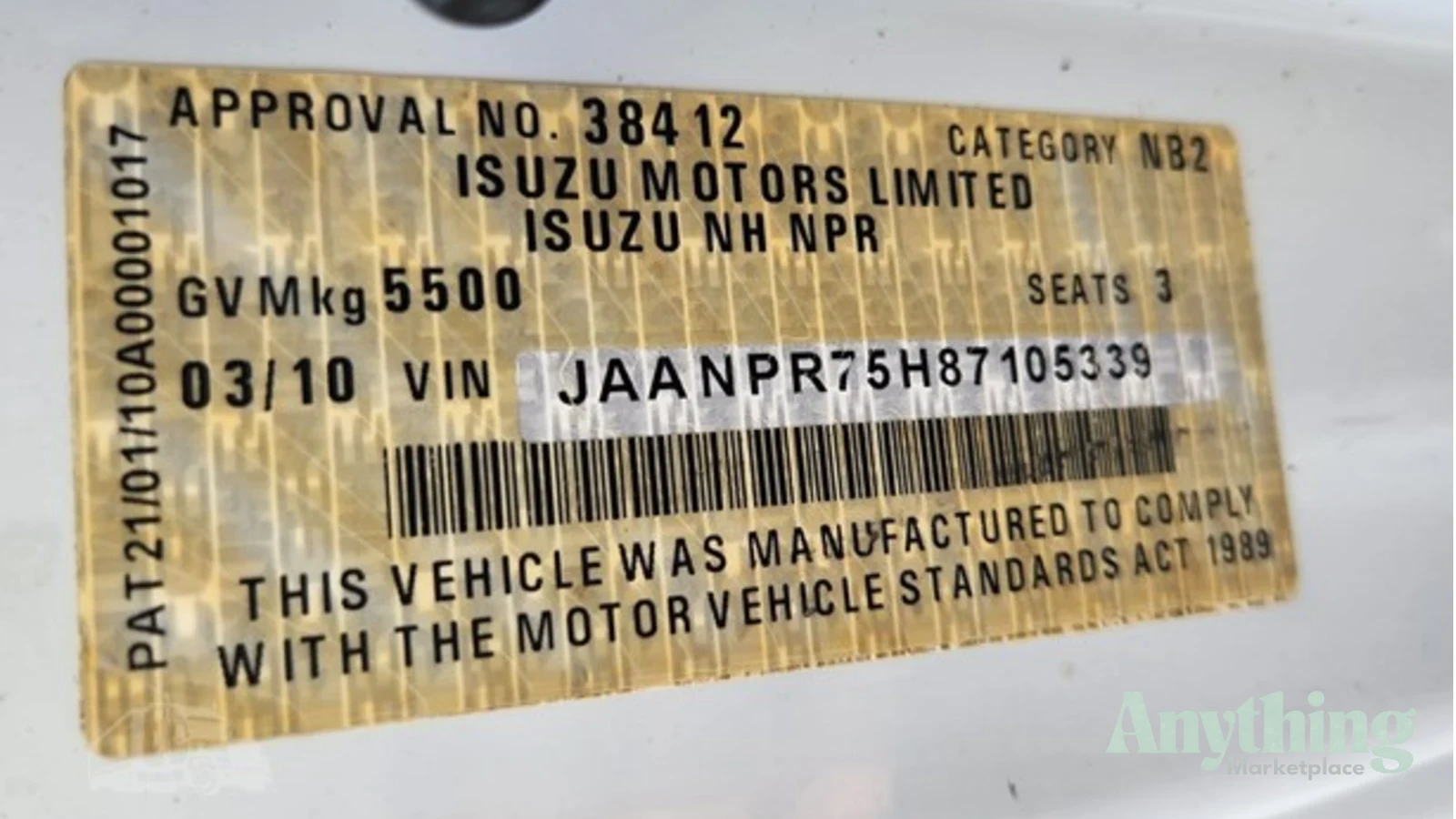 2010 Used Isuzu NPR275 Other