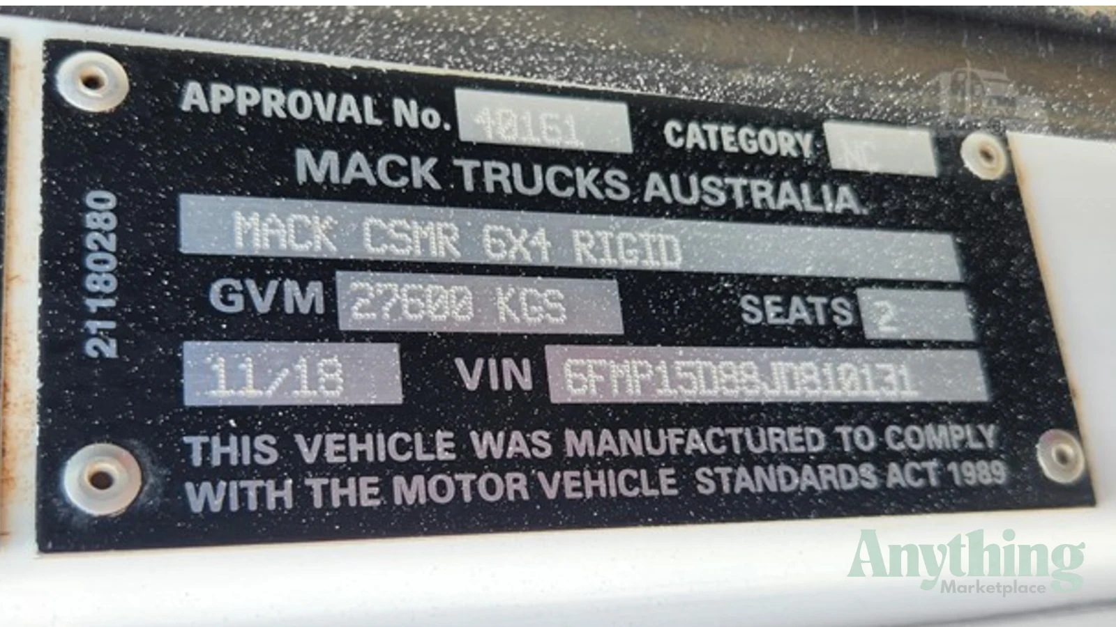 2018 Used Mack CSMR Cab Chassis