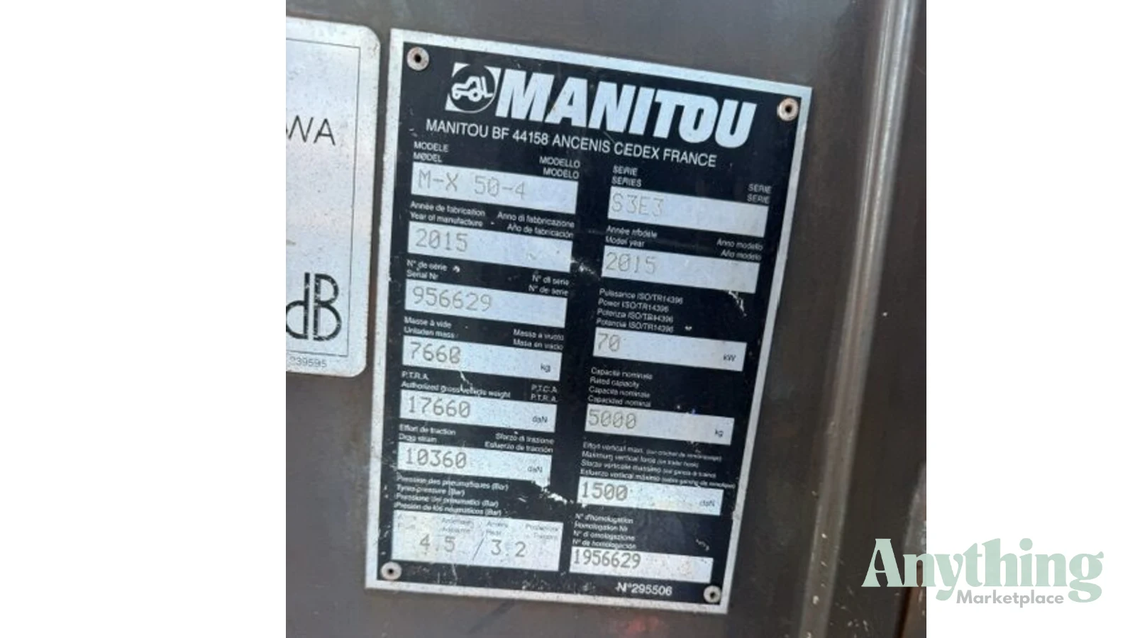 2015 Used Manitou MX50-4 Forklifts