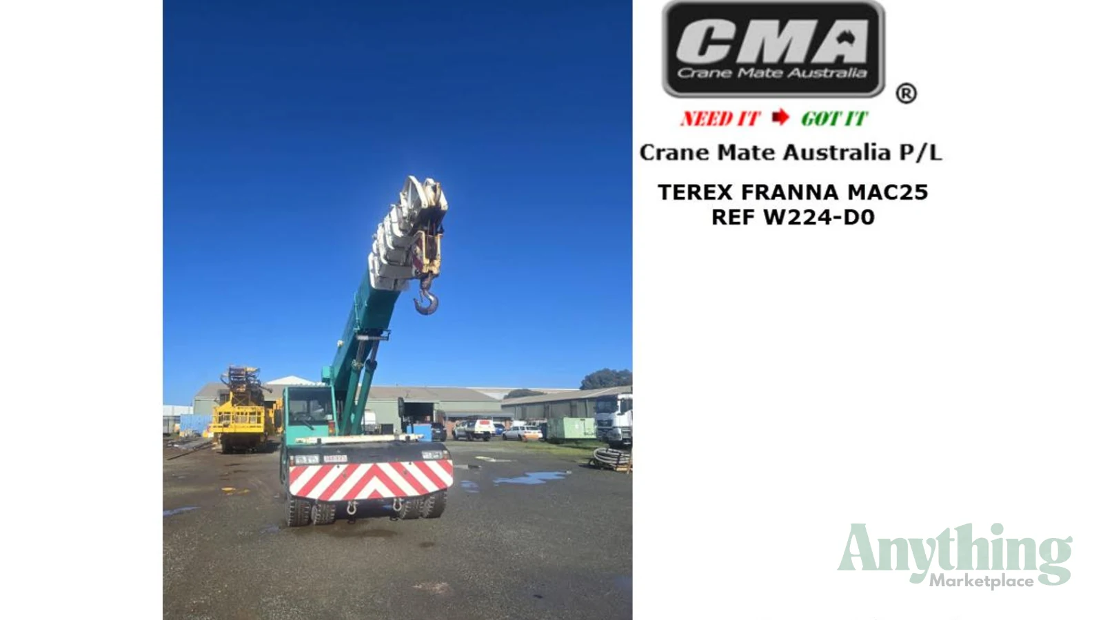 2000 Used Terex Franna MAC25 Crane Truck