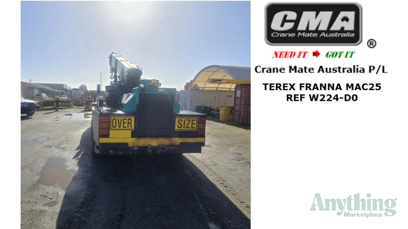 2000 Used Terex Franna MAC25 Crane Truck