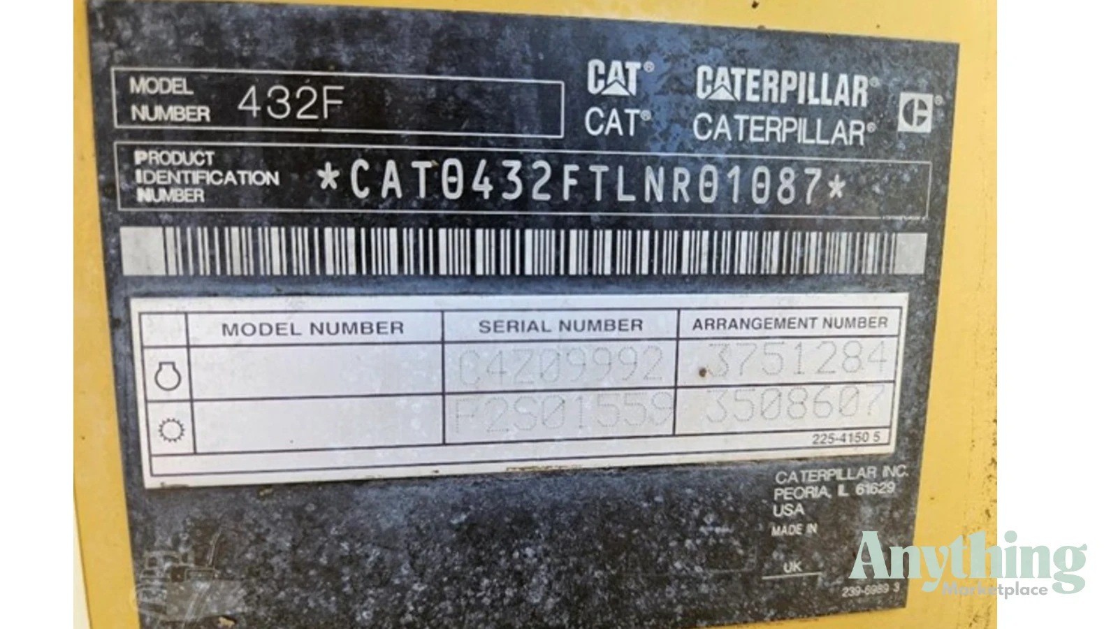 2014 Used Caterpillar 432F Backhoes