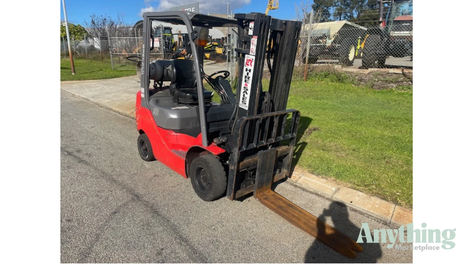 Forklift Toyota 1.8 Tonne Gas Container Mast and side shift 2007