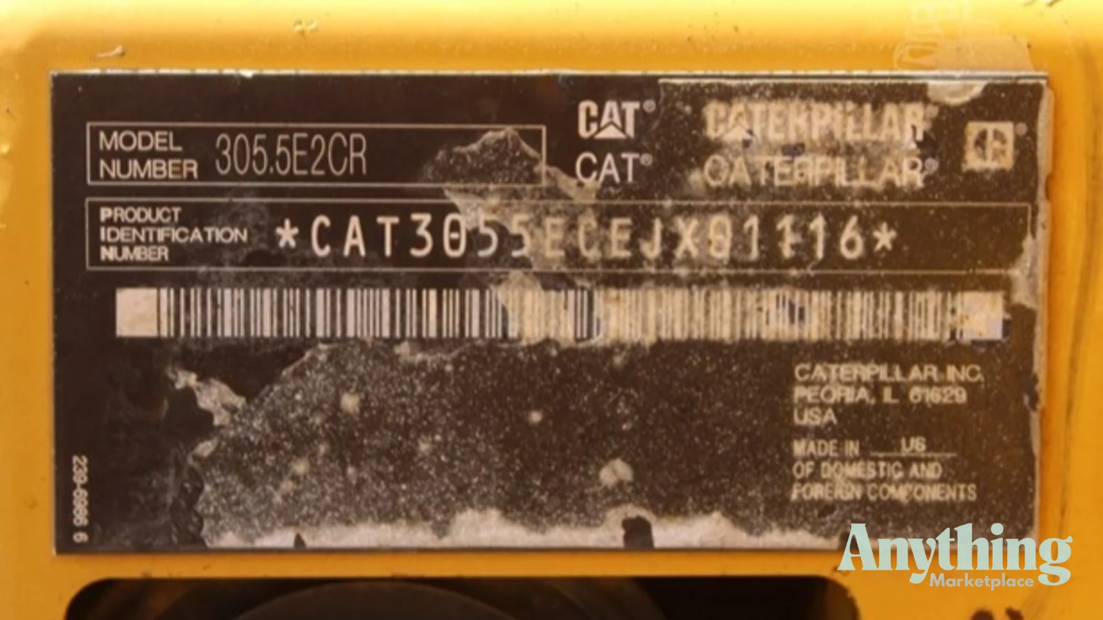 2015 Used Caterpillar 305.5E2 CR Excavators