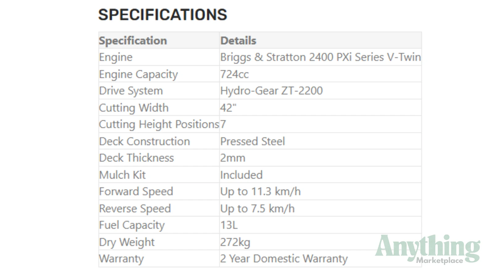 New VICTA 42\" DECK ZERO-TURN Ride-On & Zero-Turn Mowers
