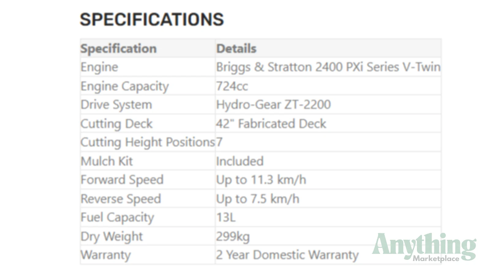 New VICTA 42\" FABRICATED DECK ZERO-TURN Ride-On & Zero-Turn Mowers