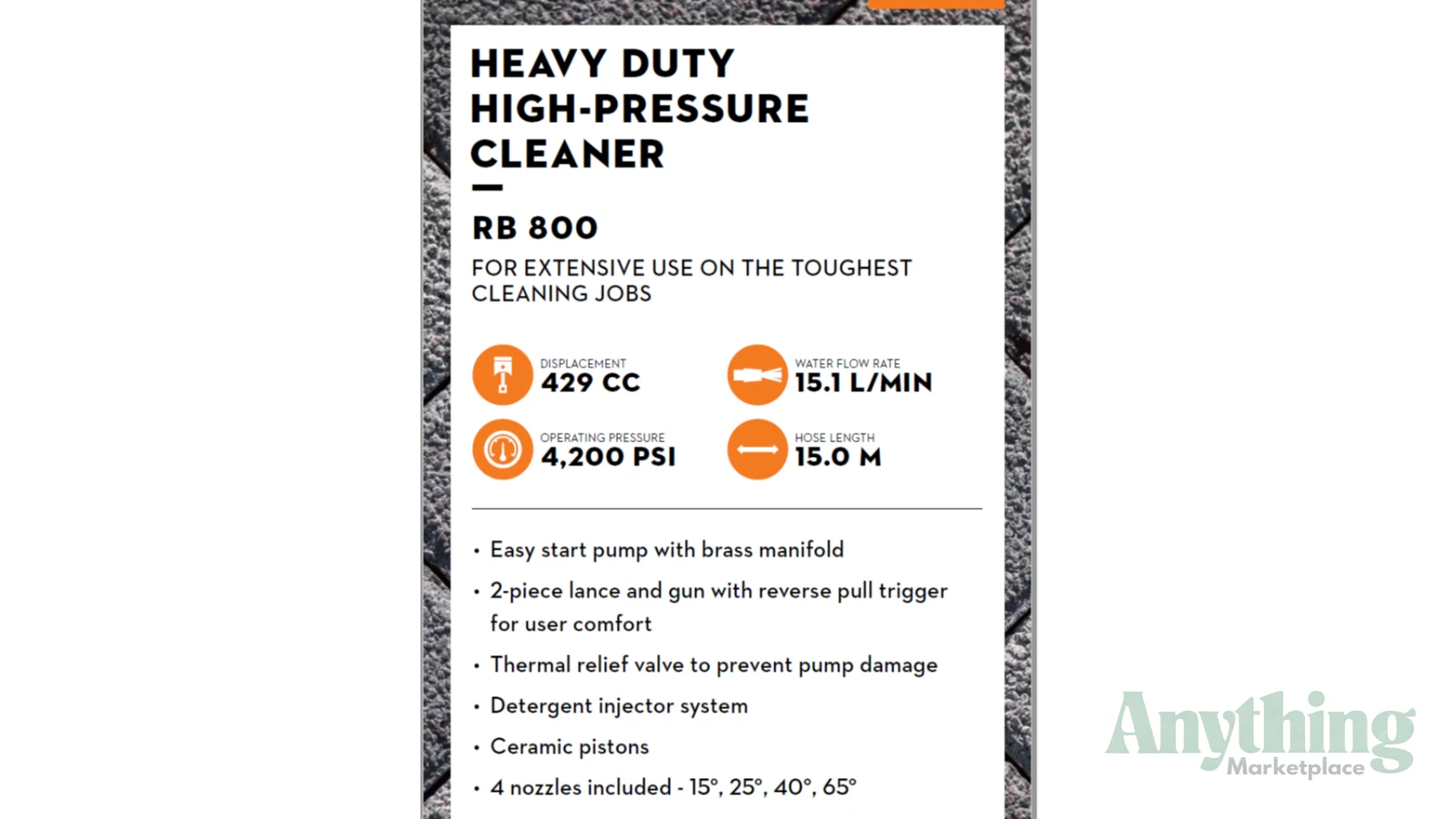 New STIHL RB800 Pressure Washers