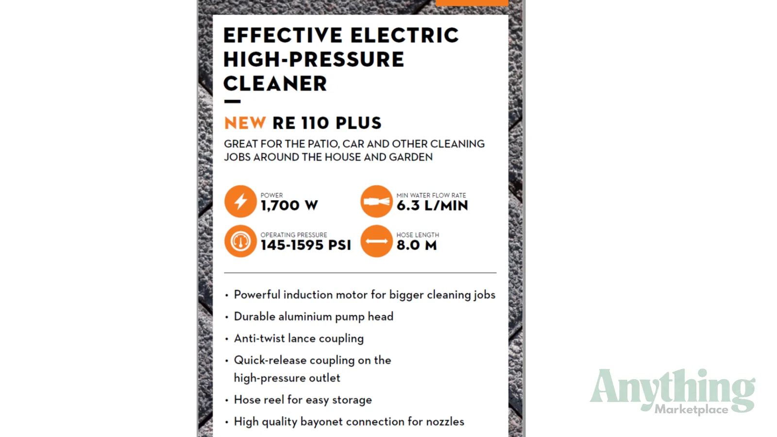 New STIHL RE110 PLUS Pressure Washers