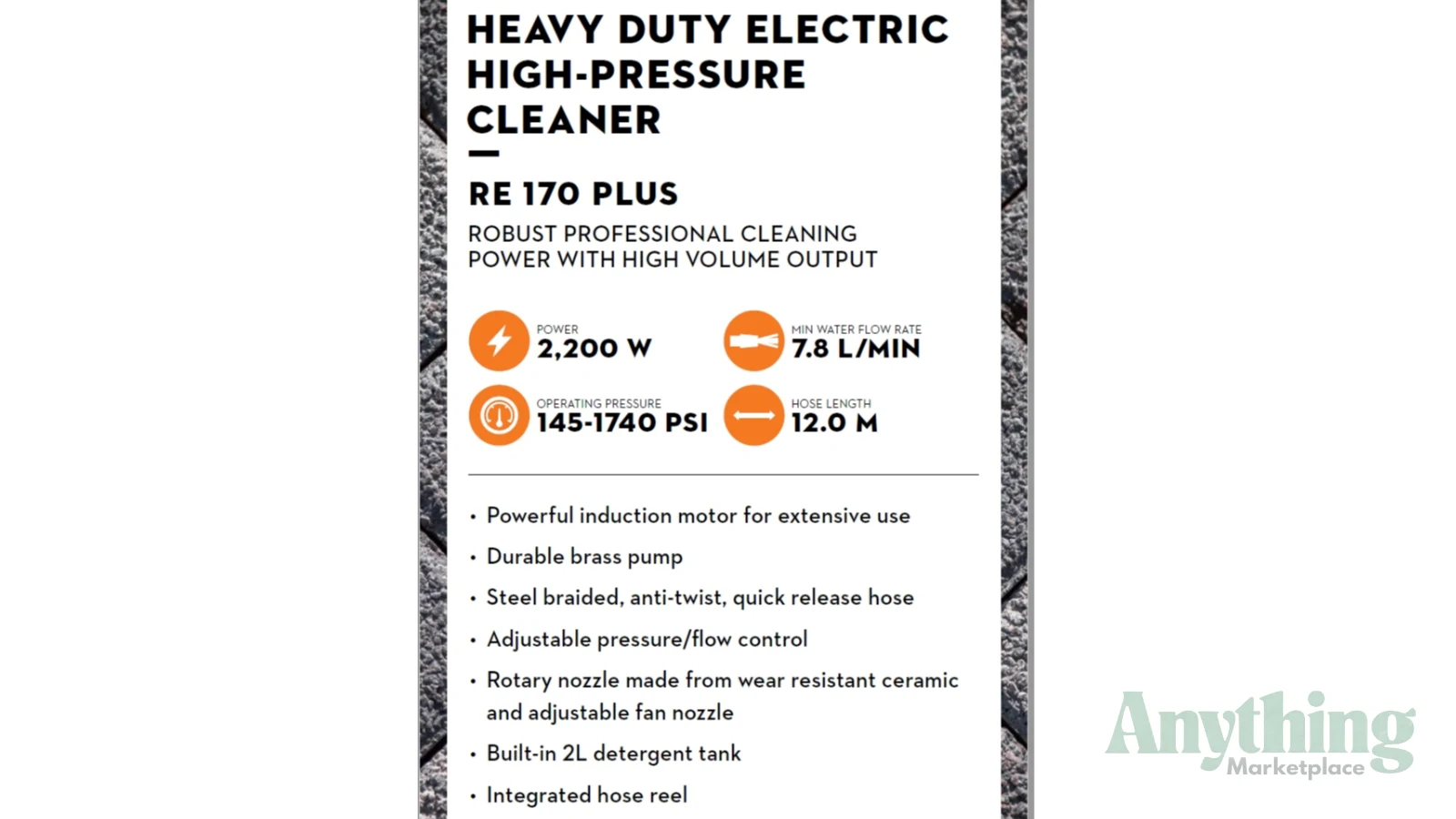 New STIHL RE170 PLUS Pressure Washers