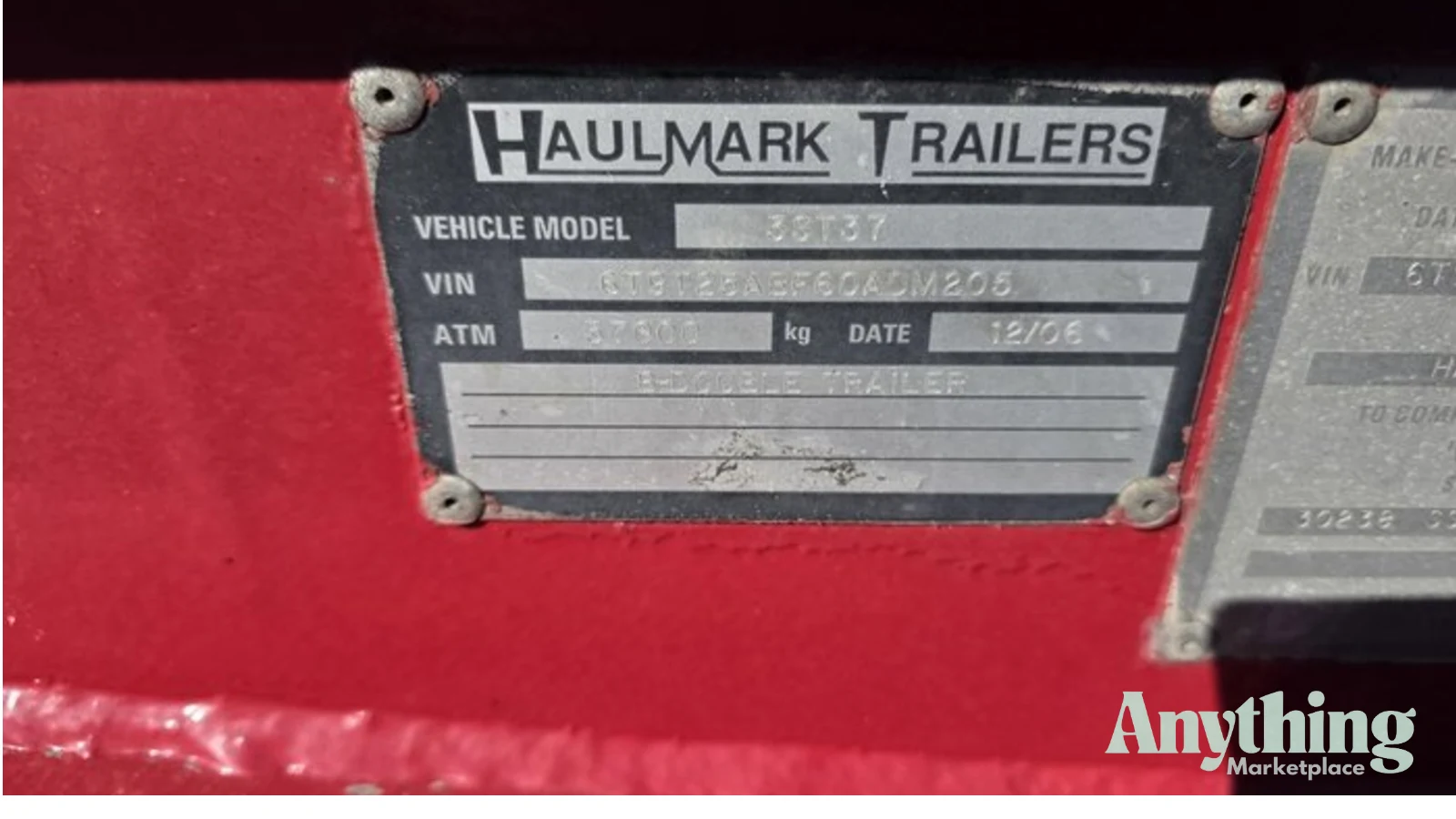 Used Haulmark Skeletal Trailer