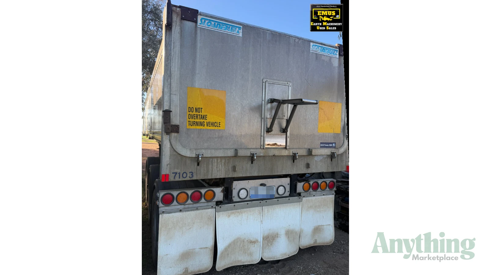Used Sloanebuilt Chassis Tipper