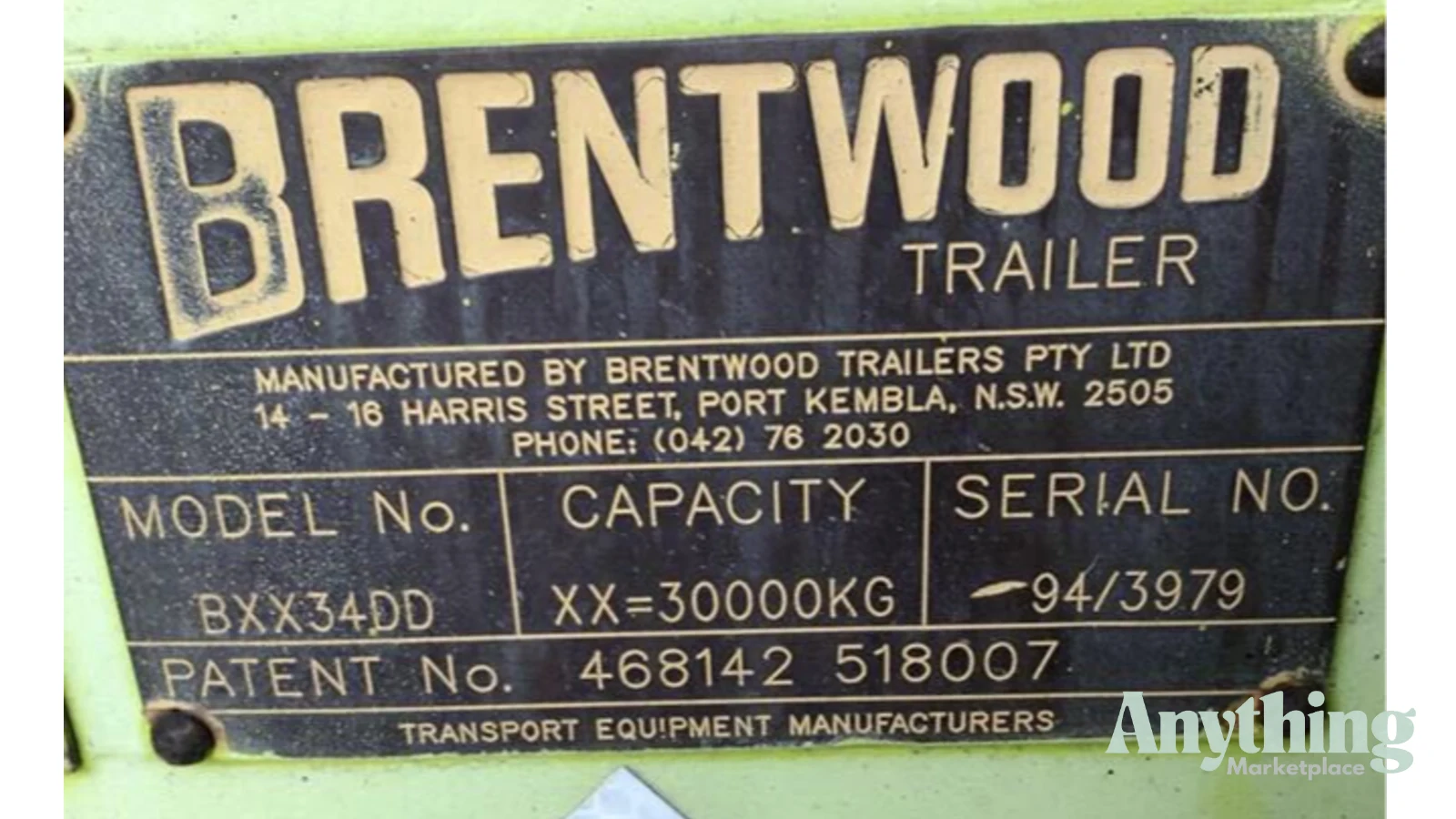 Used Brentwood Low Loader