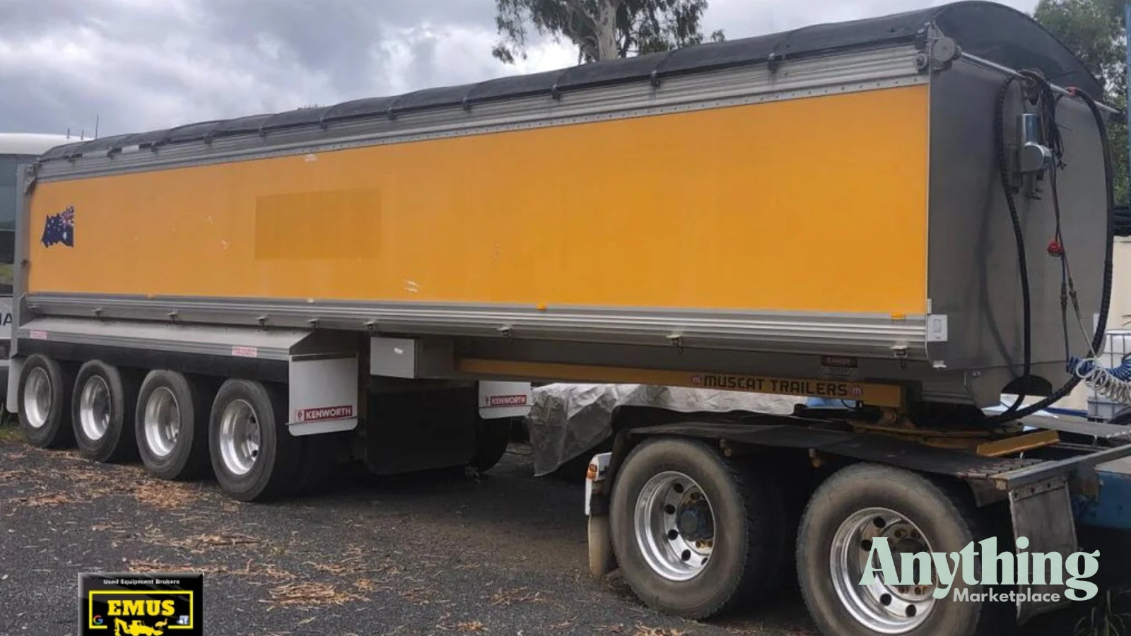 Muscat Quad Tip Over Axle Semi Tipper, E.M.U.S. TS950