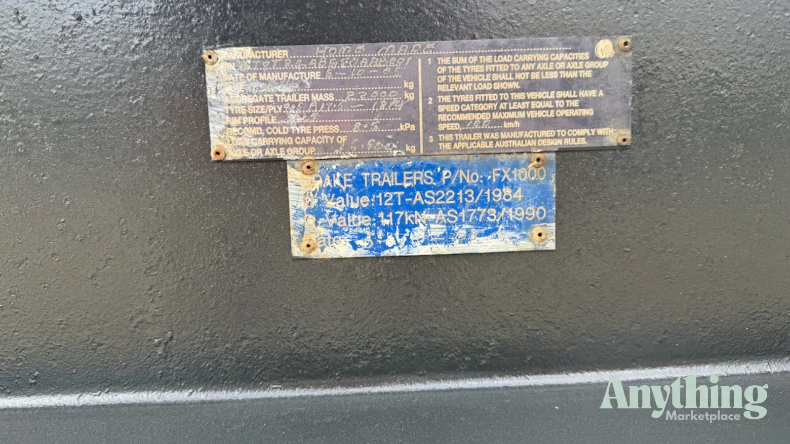 Used Home Made Tag Trailer