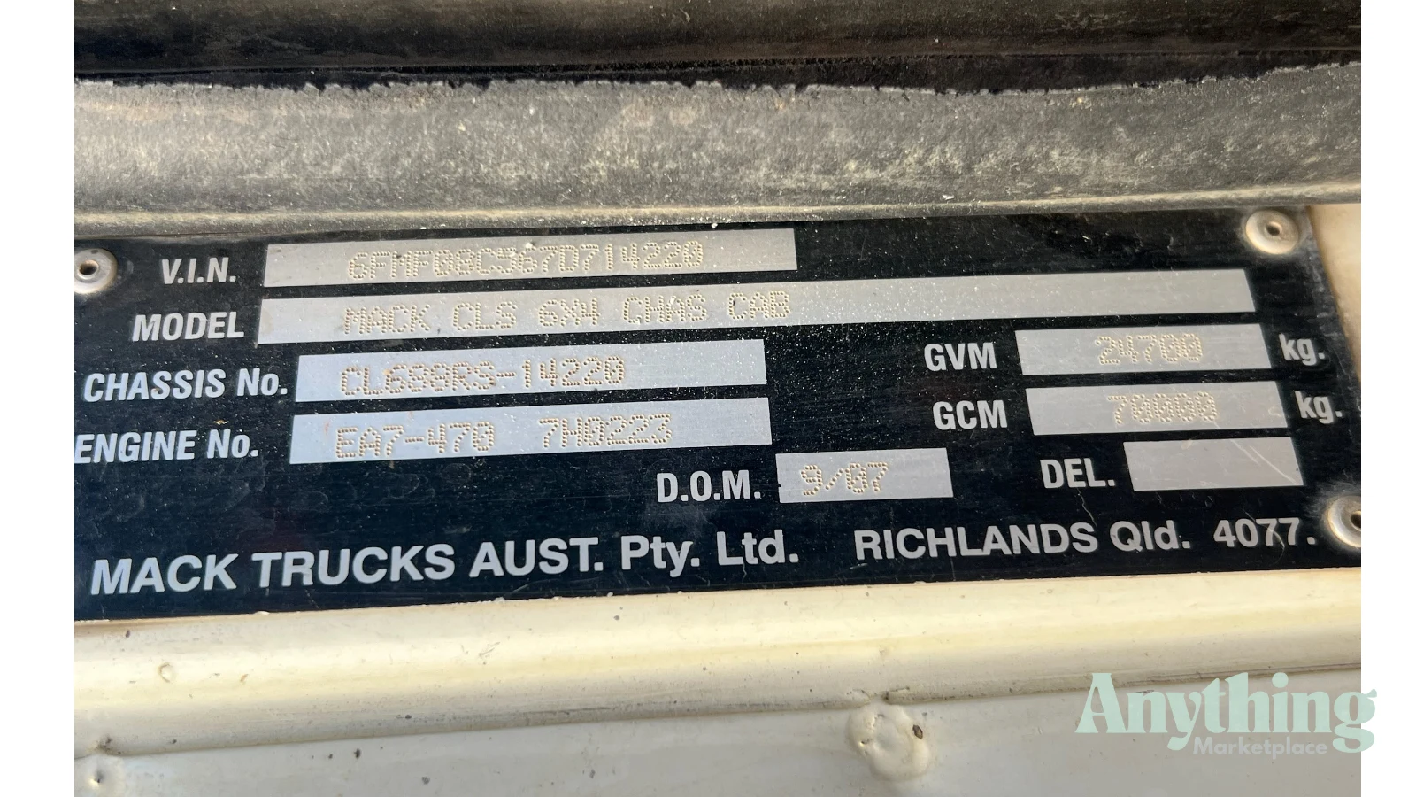 2007 Used Mack Trident CLS 6x4 Tipper