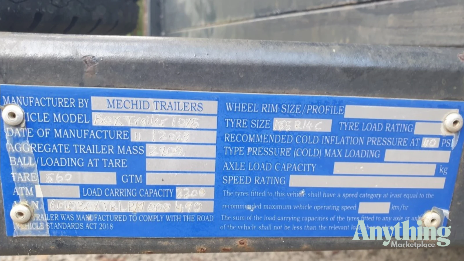 Used Freighter Box Trailer
