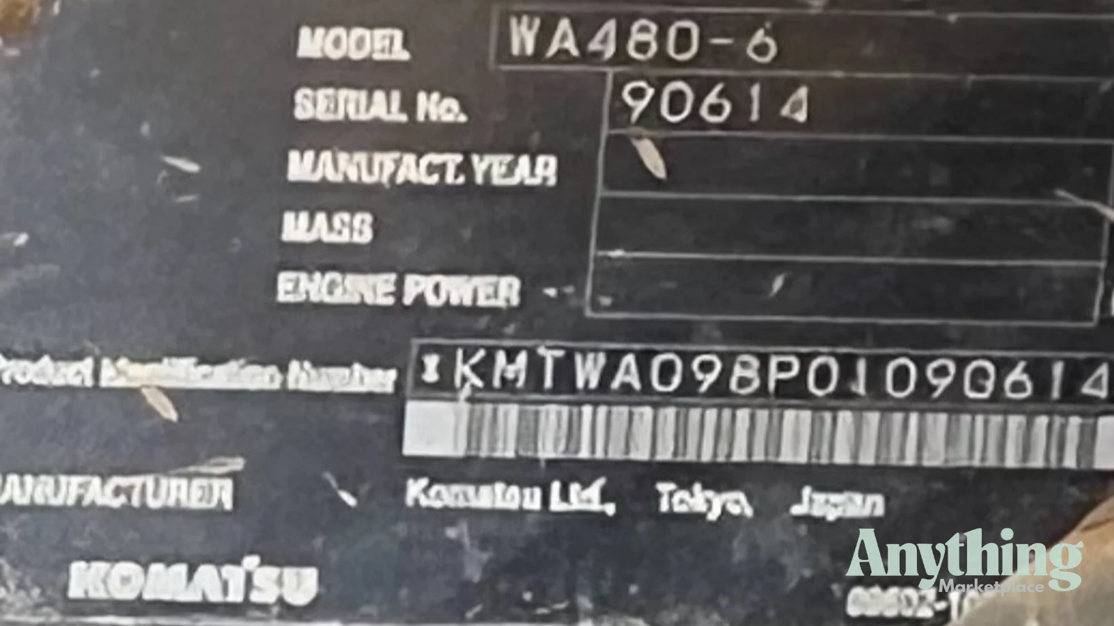 2006 Used Komatsu WA480-6 Loaders