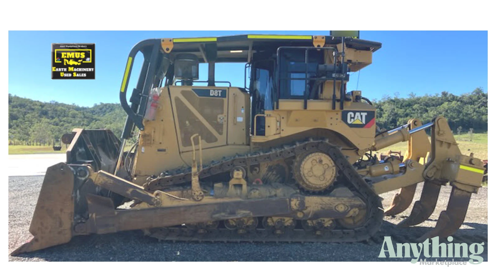 Caterpillar D8T Dozer, low hrs, rippers, E.M.U.S MS1110