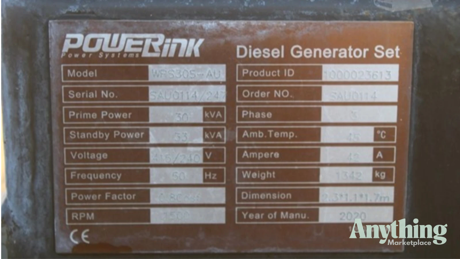 2020 Used POWERLINK WPS30S Other Generators