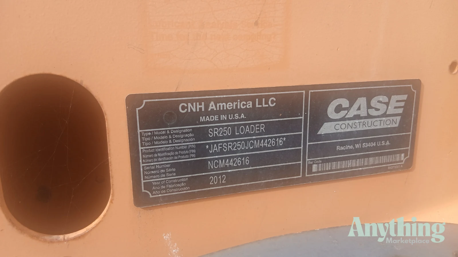 2012 Used Case SR250 Skid Steers