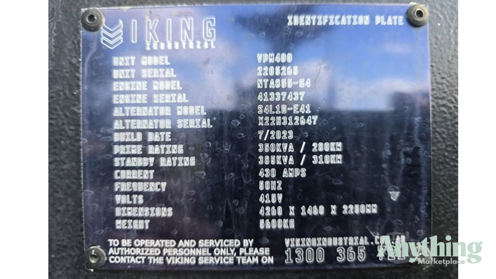 2023 Used VIKING INDUSTRIAL VPM400 Other Generators