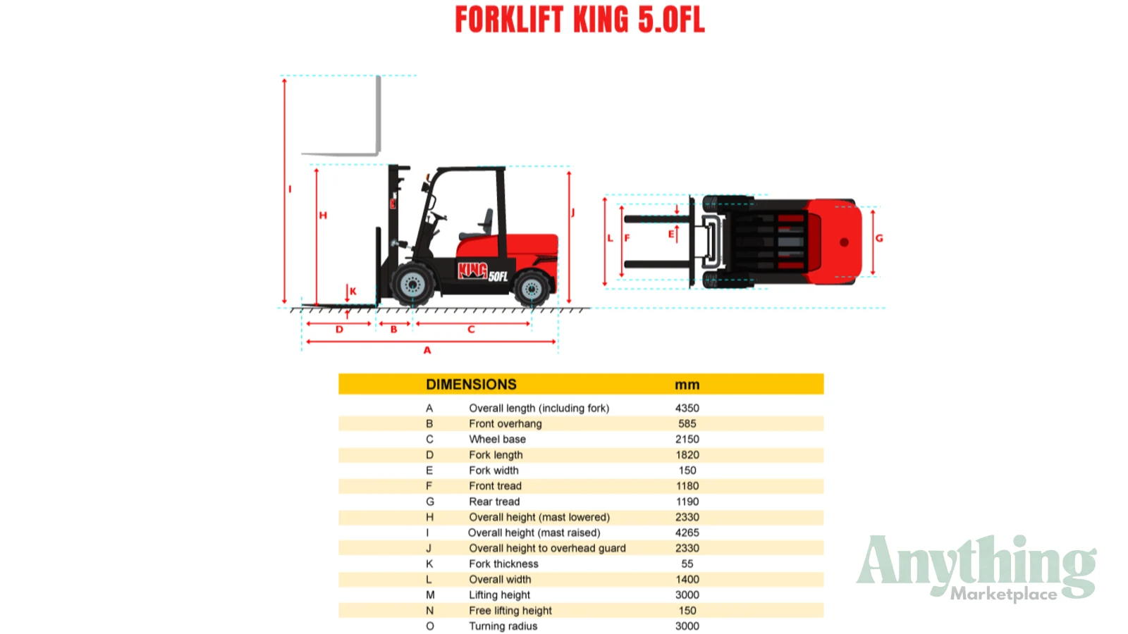 New Forklift King 5.0c T Forklifts