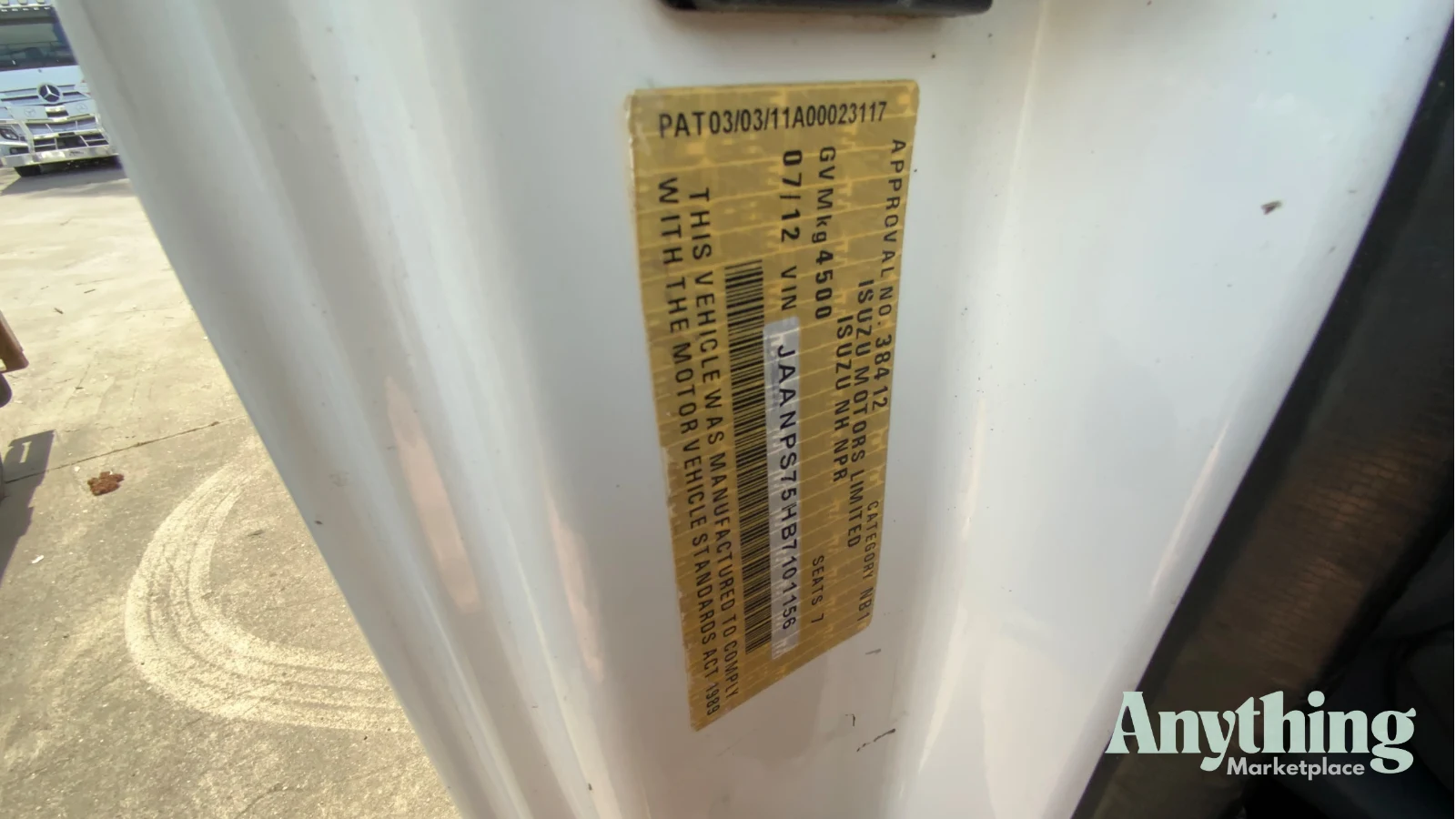 2012 Used Isuzu NPS 75/45-155 Tray Truck